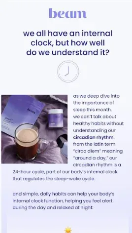 “We all have an internal clock, but how well do we understand it?” — circadian rhythm education.