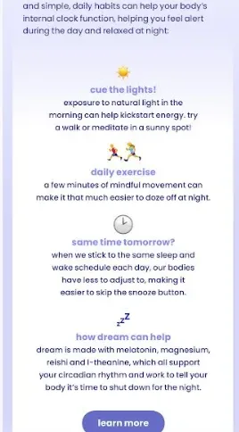 “Cue the lights!” — daily habits for better sleep.